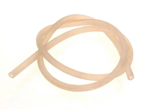 Transparente Dichtschnur, leicht gewellt, aus flexiblem Material, aufgerollt mit zwei offenen Enden; geeignet für Anwendungen von Bosch oder ähnliche Produkte.